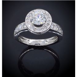 Platinum 0.90ct GIA Cert Diamond Ring