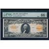 1922 $20 Gold Certificate PMG 66EPQ