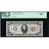 1934A $20 Hawaii Mule Federal Reserve Note PCGS 58