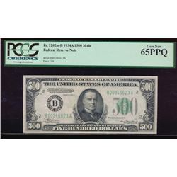 1934A $500 New York Federal Reserve Note PCGS 65PPQ