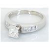 Image 3 : 14KT White Gold 1.00ctw Diamond Ring
