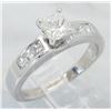 Image 9 : 14KT White Gold 1.00ctw Diamond Ring