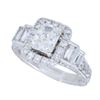 Image 2 : 14KT White Gold 2.00ctw Neal Lane Diamond Ring