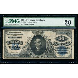 1891 $20 Silver Certificate PMG 20