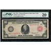 Image 1 : 1914 $10 New York Red Seal Federal Reserve Note PMG 20