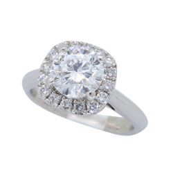 18KT White Gold 1.25ctw GIA Cert Diamond Ring
