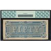 Image 2 : 1864 $50 Confederate States of American Note PCGS 55PPQ
