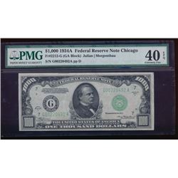 1934A $1000 Chicago Federal Reserve Note PMG 40EPQ
