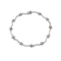 14KT White Gold 2.77ctw Diamond Bracelet