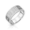 14KT White Gold 0.58ctw Diamond Wedding Band