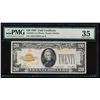 1928 $20 Gold Certificate PMG 35