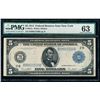 1914 $5 New York Federal Reserve Bank Note PMG 63