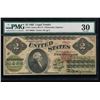 1862 $2 Legal Tender Note PMG 30
