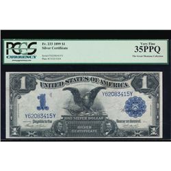 1899 $1 Black Eagle Silver Certificate PCGS 35PPQ