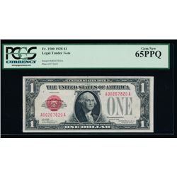 1928 $1 Legal Tender Note PCGS 65PPQ