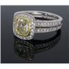 Image 2 : 18KT Two Tone Gold 1.19ctw Diamond Ring