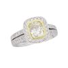 Image 9 : 18KT Two Tone Gold 1.19ctw Diamond Ring