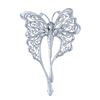 14KT White Gold 0.98ctw Diamond Brooch