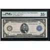1914 $5 Philadelphia Federal Reserve Note PMG 35EPQ