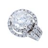 Image 2 : 14K White Gold 2.98ctw Diamond Ring