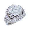 Image 3 : 14K White Gold 2.98ctw Diamond Ring