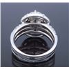 Image 4 : 14K White Gold 2.98ctw Diamond Ring
