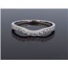 14KT White Gold 0.15ctw Diamond Wedding Band