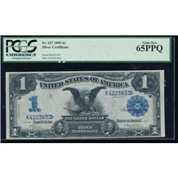 1899 $1 Black Eagle Silver Certificate PCGS 65PPQ