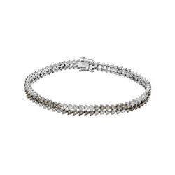 14KT White Gold 4.10ctw Diamond Bracelet