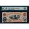 1858 $5 Bank of Commonwealth Obsolete Bank Note PMG 64
