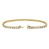 Image 3 : 14KT Yellow Gold 5.00ctw Diamond Tennis Bracelet