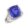 Image 1 : 14KT White Gold 7.31ct Tanzanite and Diamond Ring