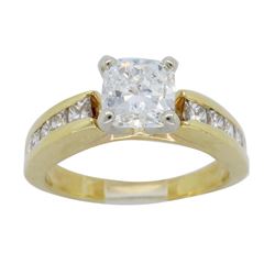 14KT Yellow Gold 1.29ctw Diamond Ring