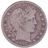 Image 1 : 1907-D Barber Half Dollar Coin