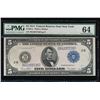 Image 1 : 1914 $5 New York Federal Reserve Note PMG 64
