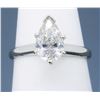 Image 5 : Platinum 1.06ct Pear Shaped Diamond Ring