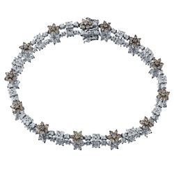 14KT White Gold 2.76ctw Diamond Bracelet