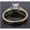 Image 6 : 14KT Yellow Gold 1.02ct Princess Cut Diamond Ring