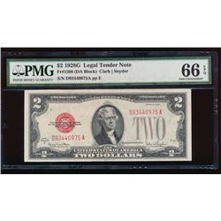 1928G $2 Legal Tender Note PMG 66EPQ
