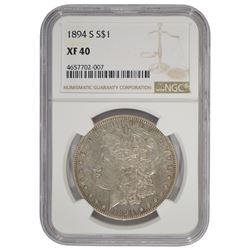 1984-S $1 Morgan Silver Dollar Coin NGC XF40