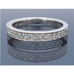 14KT White Gold 0.25ctw Diamond Wedding Band