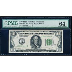 1928 $100 San Francisco Federal Reserve Note PMG 64