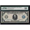 1914 $10 Chicago Federal Reserve Note PMG 30