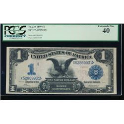 1899 $1 Black Eagle Silver Certificate PCGS 40