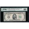 Image 1 : 1934C $5 New York Federal Reserve Note PMG 66EPQ