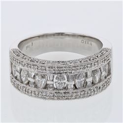 18KT White Gold 1.28ctw Diamond Ring