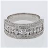 Image 1 : 18KT White Gold 1.28ctw Diamond Ring