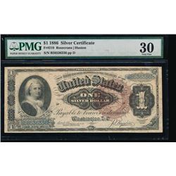 1886 $1 Martha Washington Silver Certificate PMG 30