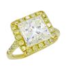 Image 2 : 18KT Yellow Gold 3.63ctw Diamond Ring