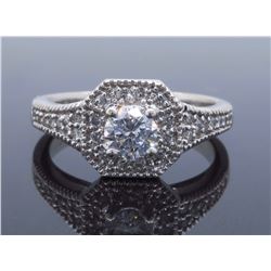 14KT White Gold 0.60ctw Diamond Ring